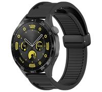 OFWAX Cinghie da 22 mm per Huawei GT3 SE/Watch 4Pro Silicone Magnetic Buckle Band per Huawei Watch GT2 3 4 GT3 Pro 46mm braccialetti braccialetti(Black,Watch 4)