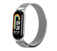 OFWAX Cinturino ad anello milanese per xiaomi mi banda 8 nfc in acciaio inossidabile cinghia di rilascio rapido correa miband8 braccialetto mi banda 8 accessori per gli accessori(Silver)