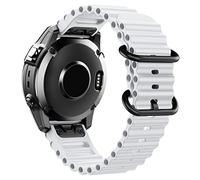 OFWAX Cinturino da polso in silicone oceano da 22 mm e 26 mm per Garmin Approach S62 Fenix 5x 5Plus Fenix 6x 6 6Pro Fenix 7x 7 Intinct1 2 Quick Fit cinturino D2, 22mm, Agata