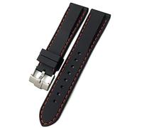 OFWAX Cinturino in gomma da 18 mm, 19 mm, 21 mm, 20 mm, 22 mm, 23 mm, 24 mm, per Rolex, Seiko, SKX, Omega, morbido cinturino in silicone impermeabile, 21mm, Agata