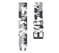 OFWAX Cinturino in silicone mimetico da 22 mm e 26 mm per Garmin Fenix 5/6 Pro/7X Instinct 2/2X Forerunner 955/945 cinturino a sgancio rapido(Camo white,22mm)