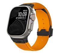 OFWAX Cinturino in Silicone Morbido Per Apple Watch Ultra 2 1 49mm S10 46mm Series10 9 8 7 41 45mm Cinturino In Silicone Per IWatch 6 5 4 Se 42mm 44mm Cinturino Da Uomo, 42/44/45/49mm, Agata
