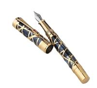 OFWAX City Light Hollow Gift Business Pen Pistone inchiostro assorbente resina trasparente manica interna penna scrittura (A2, 0,38 mm)