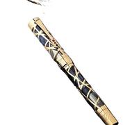 OFWAX City Light Hollow Gift Business Pen Pistone inchiostro assorbente resina trasparente manica interna penna scrittura (A7, 0,38 mm)