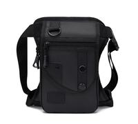 OFWAX Marsupio da uomo Borsa da gamba Utility Belt Pack Pouch Maschio Hip Moto Equitazione Leggings Coscia Borse Fanny Pack Borsa a tracolla Ciclismo, Nero , Taglia unica