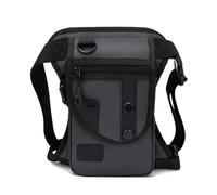 OFWAX Marsupio da uomo Borsa da gamba Utility Belt Pack Pouch Maschio Hip Moto Equitazione Leggings Coscia Borse Fanny Pack Borsa a tracolla Ciclismo, Grigio, Taglia unica