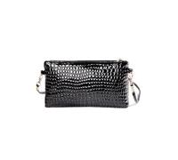 OFWAX Mini Pu Moda Donna Borsa a Tracolla Messenger Bag Designer Lusso Coccodrillo Modello Telefono Coin Purse Ragazze Borsa Tote Bag, Nero , Taglia unica