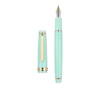 OFWAX Penna stilografica, in plastica trasparente, penna rotante popolare EF F M NIB Business Office School Forniture di cancelleria (trasparente, EF)