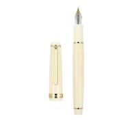 OFWAX Penna stilografica, in plastica trasparente, penna rotante popolare EF F M NIB Business Office School Forniture di cancelleria (VIOLA, EF)
