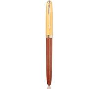 OFWAX Penna stilografica in stile classico, in acciaio/legno/plastica, con pennino da 0,38 mm e 0,7 mm, per scuola e ufficio, cancelleria per studenti (01,0,38 mm (pennino con cappuccio)
