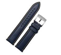 OFWAX Rilascio rapido Guomeliather Watch cinghia per fossili FTW1114 4016Me3110 FS5436 24 20 2 Canda di guardia da 2 mm per Huawei Pro 2 Gear S2 S3(Blue silver clasp,20mm)