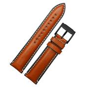 OFWAX Rilascio rapido Guomeliather Watch cinghia per fossili FTW1114 4016Me3110 FS5436 24 20 2 Canda di guardia da 2 mm per Huawei Pro 2 Gear S2 S3(Brown black clasp,24mm)