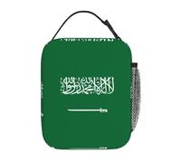 OFYGJFB Borsa termica per il pranzo per uomini e donne, bandiera dell'Arabia Saudita, design a stampa completa, riutilizzabile, a prova di perdite, grande capacità