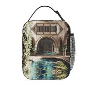 OFYGJFB Borsa termica per il pranzo per uomini e donne, The Pool Inside the Palace Full-Print Design riutilizzabile Cooler Tote, a tenuta stagna grande capacità Lunch Box