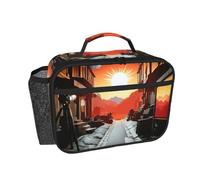 OFYGJFB Borsa termica per il pranzo per uomini e donne, una città da sogno con stampa completa, riutilizzabile, a prova di perdite, grande capacità, per lavoro, ufficio, viaggi, picnic