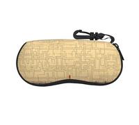 OFYGJFB Entra nel labirinto di pensare Custodia per occhiali da viaggio sicura | Neoprene ultra leggero con clip per chiave e protezione antigraffio