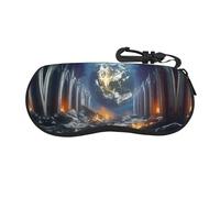 OFYGJFB Hell and Heaven - Custodia per occhiali da viaggio, in neoprene ultra leggero, con clip per chiave e protezione antigraffio