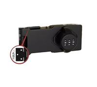 OFYPCURI 1 pezzo di serratura for porta scorrevole con fibbia ad angolo retto e password for uso domestico(C2-black)