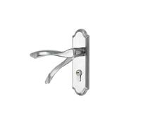OFYPCURI 1 set di accessori for maniglia della porta e serratura della porta del bagno in acciaio inossidabile, inclusa la chiave(Greyish Brown)