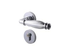 OFYPCURI La serratura della maniglia della porta è adatta for camere da letto interne e stanze silenziose(Bright chromium)