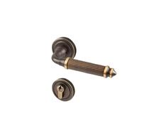 OFYPCURI Maniglia con leva interna in ottone, serratura, pomolo diviso, ferramenta(A-72 Lock body)