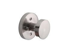 OFYPCURI Maniglia for porta a buco della serratura nascosto rotonda nera sferica(With button-3)