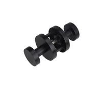 OFYPCURI Maniglia for porta a buco della serratura nascosto rotonda nera sferica(Without button-2)
