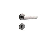 OFYPCURI Maniglia interna for porta della camera da letto, serratura di sicurezza for la casa, serratura silenziosa, maniglia for porta in legno(Anti-silver-Magnetic)