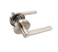 OFYPCURI Serratura for porta interna, maniglia rotonda e silenziosa for porta della camera da letto, senza chiave(Round - keyless)