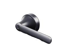 OFYPCURI Serratura for porta, maniglia for porta camera da letto cilindrica nera con chiave(WHITE)