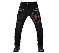 oFzimTo Pantaloni Moto Cargo Uomo Jeans Elasticizzati, Jeans Moto Uomo Vita Comoda, Design Stretch, Uso Quotidiano e Urbano