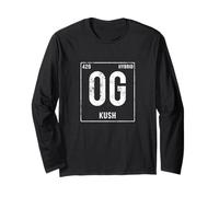 OG Kush Marijuana Strain Element | Divertente regalo di sostegno all'erba Maglia a Manica