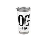 OG Mini OG Matching Dad and Kid Padre Figlio Daddy Me Bicchiere termico in acciaio inox doppia parete