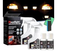 Ogas Headlight Restoration Spray, Automotive Headlamp Restoration Fluid Kit, Clear Coating Polish Refurbisher Extremely Hydrophobic Gloss & Shine for All Vehicles (2pcs)
