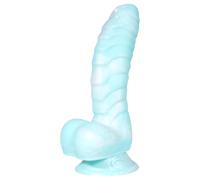 OgazR Sea Serpent - dildo realistico con venature - 17 cm - blu bianco