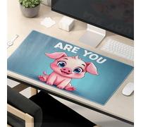 OGBD Tappetino per mouse da scrivania con scritta divertente "Are You Cute As A Pig?"
