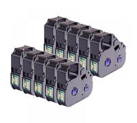 OGBtkLOrs 5 20 pezzi cartuccia d'inchiostro compatibile con stampante Mk2600 Mk2500 Mk2100 Mk2000 Mk1500 Mk1100 Mark 1 Pro M-11C M-1STD LB-200BK MK-RS100B PT-200BK(20pcs)