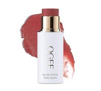 Ogee Sculpted Face Stick (quarzo rosa - rosa blush) - trucco viso organico certificato, crema multiuso per guance, labbra e viso