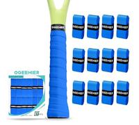 Ogeenier Overgrip x12 Antiscivolo e Anti-Sudore per Racchette, Adesivo Autoadesivo - Perfetto Come Grip Racchetta Padel, Grip Racchetta Tennis e Overgrip Tennis per Padel, Tennis, Badminton e Squash