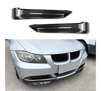 OGENDE Spoiler Laterale del Splitter del paraurti Anteriore dell' Auto per BMW Serie 3 E90 E91 Pre-Facelift 320i 330i 2005-2008, plastica ABS, Nero Lucido, Aspetto Fibra di carbopn