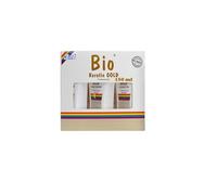 OGER Bio Keratin Gold Set, shampoo, cheratina e balsamo per capelli, lisciante, nutriente, set per la cura dei capelli, shampoo e balsamo per capelli, 150 ml, mini set da 3 pezzi