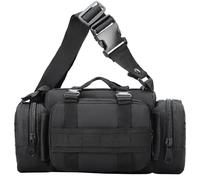 Ogetok Marsupio Marsupio Pack, Utility Bumbag Hip Belt con cinturino regolabile per uomo donna, Tactical Crossbody Sling bag Messenger Shoulder Handbag per escursioni all'aperto, Nero