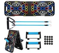 Ogetok Push Up Bordo, Portatile Multi-funzione pieghevole 25-In-1 Pushup Bar, Allenamento per la forza Pushup Stand con maniglie e fasce di resistenza per le donne degli uomini di allenamento