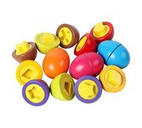 Ogg Sensory Toy, giocattolo di uova per bambini - Set di uova di apprendimento precoce di 8,Abbinamento dei giocattoli per il puzzle di riconoscimento del colore del colore per l'apprendimento precoce