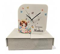 oggettando Orologio in Ecopelle CERIMONIE con scatola coordinata. Bomboniere Matrimonio, Battesimo, Comunione, Laurea, Cresima, Anniversari e regali originali (Angioletto)