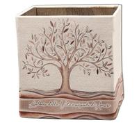 OGGETTANDO, Porta penne in Ecopelle stampata ALBERO DELLA VITA ONDE.Bomboniere Matrimonio,Battesimo,Comunione,Cresima,Laurea,Anniversari di Matrimonio e regali utili, originali ed economici