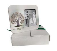 oggettando Portafoto cornice da tavolo CERIMONIE in scatola BOMBONIERA. Bomboniere Matrimonio, Battesimo, Comunione, Laurea, Cresima, Anniversari e albero (Albero vita)