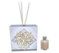 oggettando, Profumatore in Ecopelle bianco ALBERO DELLA VITA SU ROMBO. Bomboniere Matrimonio, Battesimo, Comunione, Cresima, Laurea, Anniversari di Matrimonio e regali utili, originali ed economici.
