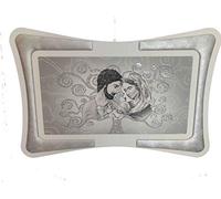 oggettando QUADRO ALBERO DELLA VITA SACRA FAMIGLIA Arredo soggiorno salotto camera da letto cucina ufficio bar ristorante Regalo utili, originali ed economic regalo MISURE 90X60 (argento)