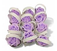 oggettando SET 12 PERSONALIZZABILE Segnaposto Rosa di sapone profumata Matrimonio, Nascita, Battesimo, Comunione, Laurea, Cresima, 18, 25 e 50 anni, Anniversari e Compleanni (Glicine)